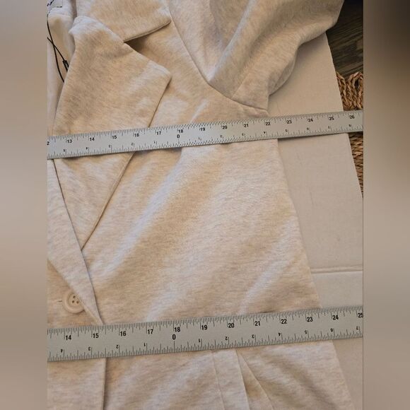 Fashion Nova All Business Baby Coat Double Breasted Button Size 1x - Picture 7 of 11